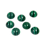 Plastic Mixed Color Cabochon - Round 09MM IMITATION MALACHITE