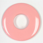 Plastic Bead - Smooth Round Donut 50MM PEACH