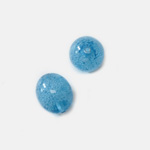 Plastic Bead - Perrier Effect Baroque Oval Shape 16MM PERRIER BLUE