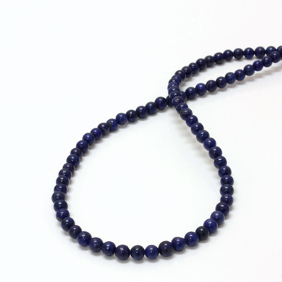 Gemstone Bead - Smooth Round 04MM LAPIS LAZULI