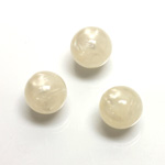Plastic Moonlite Bead - Smooth Round 12MM MOONLITE WHITE