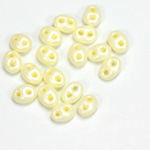 Preciosa Czech Glass 2-Hole Seed Bead - Twin 2.5x5MM TERRA PEARL LT YELLOW 16286