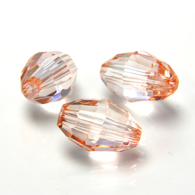 Preciosa Crystal Bead - Olive 09x6MM LT ORANGE