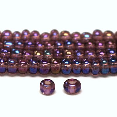 Preciosa Czech Glass Seed Bead - Round 06/0 AMETHYST AB 21060