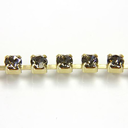 Preciosa Crystal Rhinestone Cup Chain - PP24 (SS12)  BLACK DIAMOND-RAW