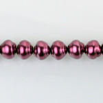 Czech Glass Pearl Bead - Snail Shell 08MM PLUM 70099