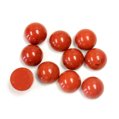 Gemstone Cabochon - Round 08MM RED JASPER