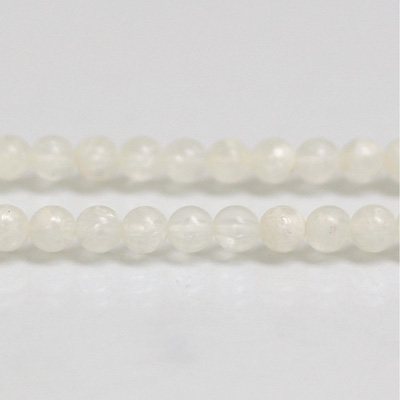 Plastic Bead - Linen Quartz Color Smooth Round 06MM MATTE CRYSTAL