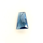 Plastic Pendant -Transparent Faceted Trapezoid 18x13MM MONTANA