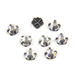 Crystal Stone in Metal Sew-On Setting - Rose Montee SS16 CRYSTAL-BLACK