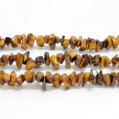 Gemstone Bead - Chip Baroque BROWN TIGEREYE