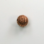 Metalized Plastic Bead - Sand Round 10MM ANT COPPER