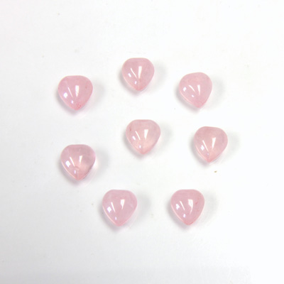 Gemstone Cabochon - Heart 06MM ROSE QUARTZ