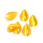 Fiber-Optic Cabochon - Pear 13x8MM CAT'S EYE SUN