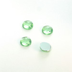 Plastic Flat Back Foiled Rauten Rose Rhinestone - Round 08MM PERIDOT