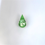 Glass Point Back Foiled Tin Table Cut (TTC) Stone - Pear 06x3.6MM PERIDOT