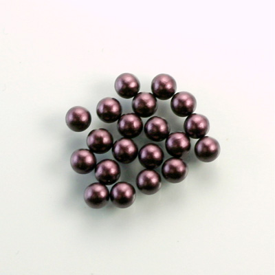 Czech Glass Pearl No-Hole Ball - 4MM AMETHYST 70979