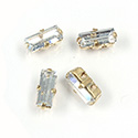 Crystal Stone in Metal Sew-On Setting - Baguette 07x3MM MAXIMA CRYSTAL-RAW