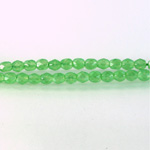 Czech Glass Fire Polish Bead - Round 04MM COATED OPAL GREEN