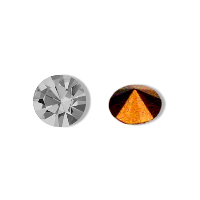 Swarovski Crystal Point Back Foiled Chaton - PP24 BLACK DIAMOND
