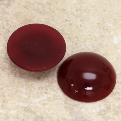 Glass Medium Dome Cabochon - Round 21MM CORNELIAN