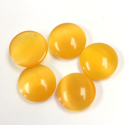 Fiber-Optic Cabochon - Round 13MM CAT'S EYE SUN