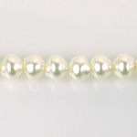 Czech Glass Pearl Bead - Snail Shell 08MM OFF WHITE 70401