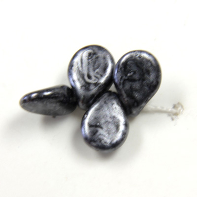 Preciosa Czech Pressed Glass Bead - Pip 5x7MM ANTIQUE GREY COAT