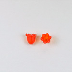 German Plastic Flower with Hole - Bell Shape 09x9MM MATTE HYACINTH