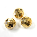 Preciosa Crystal Flat Back 3/4 Ball - Rich Cut 08MM AURUM