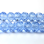 Chinese Cut Crystal Bead - Rondelle 06x8MM LIGHT SAPPHIRE