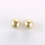 Czech Glass Pearl 1-Hole Ball - 12MM CREME 70414