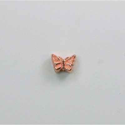 Metalized Plastic Bead - Butterfly 08x6MM COPPER