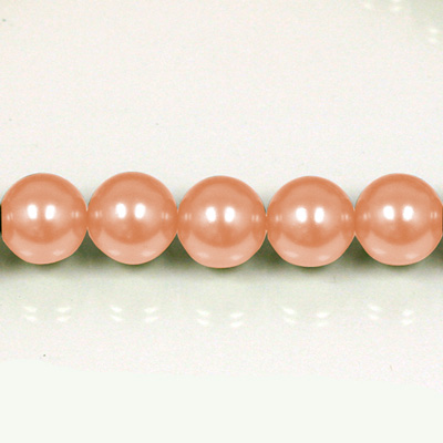 Czech Glass Pearl Bead - Round 06MM COPPER 70415