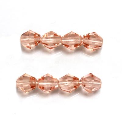 Czech Glass Fire Polished Bead - Bicone 08MM ROSALINE