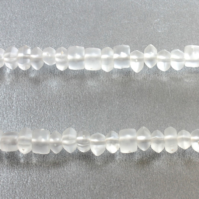 Plastic Bead - Transparent Color Irregular Chip MATTE CRYSTAL