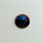 Glass Flat Back Rauten Rose - Round 13MM IRIS BLUE