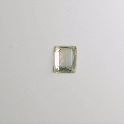 Glass Flat Back Foiled Rauten Rose - Cushion 10x8MM CRYSTAL