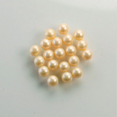 Czech Glass Pearl No-Hole Ball - 4MM CREME 70414