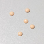 Plastic Flat Back Opaque Cabochon - Round 05MM ANGEL SKIN CORAL