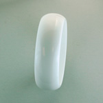 Acrylic Bangle - Wide Domed 25MM WHITE