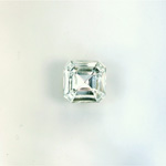 Glass Point Back Tin Table Cut (TTC) Foiled - Square Octagon 08x8MM CRYSTAL