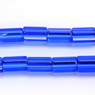 Czech Glass Fire Polished Bead - Atlas 12x8MM SAPPHIRE