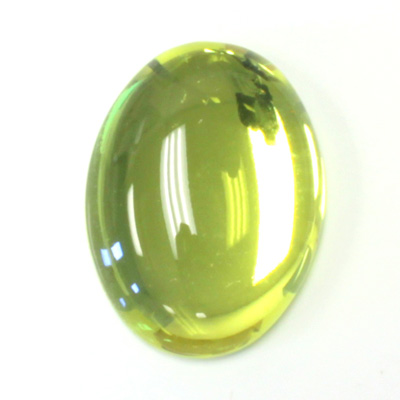 Plastic Flat Back Foiled Cabochon - Oval 40x30MM JONQUIL