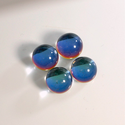 Preciosa Glass Flat Back 3/4 Ball 04MM HELIO BLUE Coated