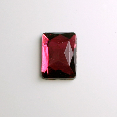 Glass Flat Back Foiled Rauten Rose - Cushion 18x13MM ROSE