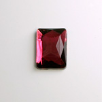 Glass Flat Back Foiled Rauten Rose - Cushion 18x13MM ROSE