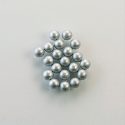 Czech Glass Pearl No-Hole Ball - 3.5MM LT GREY 70483