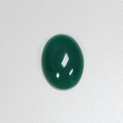 Plastic Flat Back Opaque Cabochon - Oval 25x18MM JADE