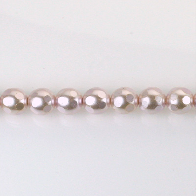 Czech Glass Pearl Bead - Round Faceted Golf 6MM LAVENDER 70427